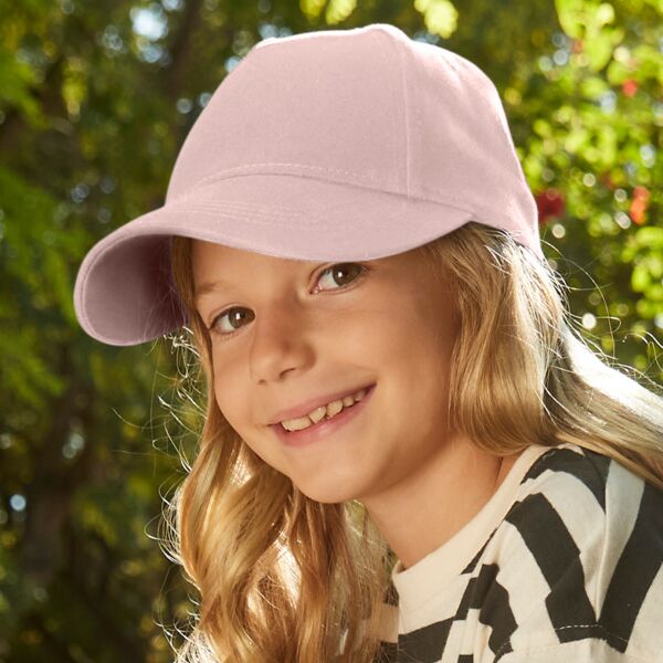 Beechfield Kids Organic Cotton 5 Panel Cap Thumbnail