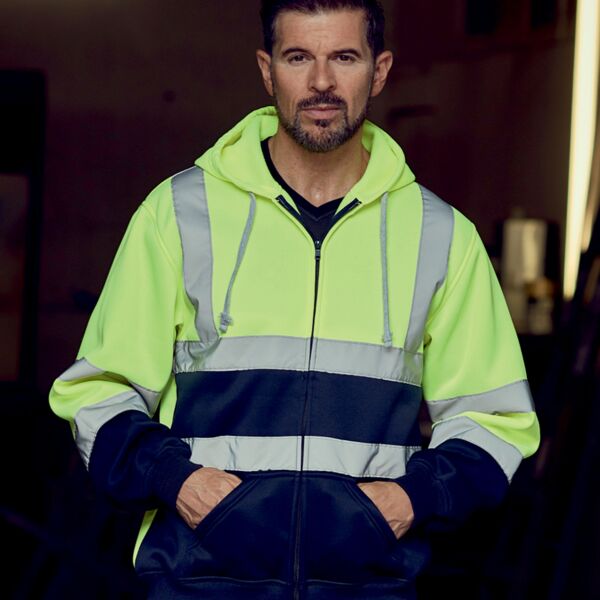 Yoko Hi-Vis Zip Hoodie Thumbnail