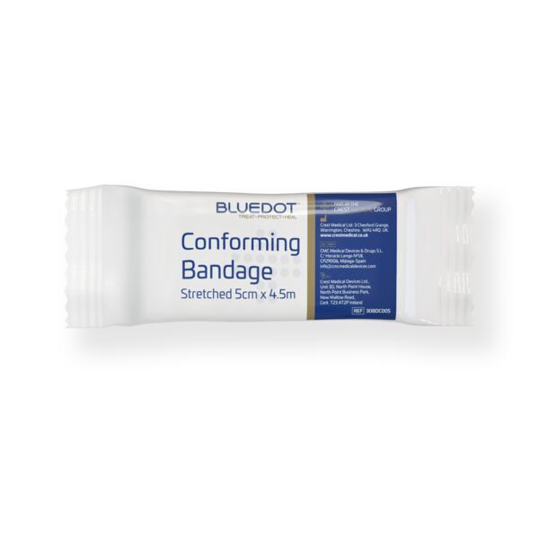 Blue Dot 5cm x 4.5m Conforming Bandage (20 Bandages) Thumbnail