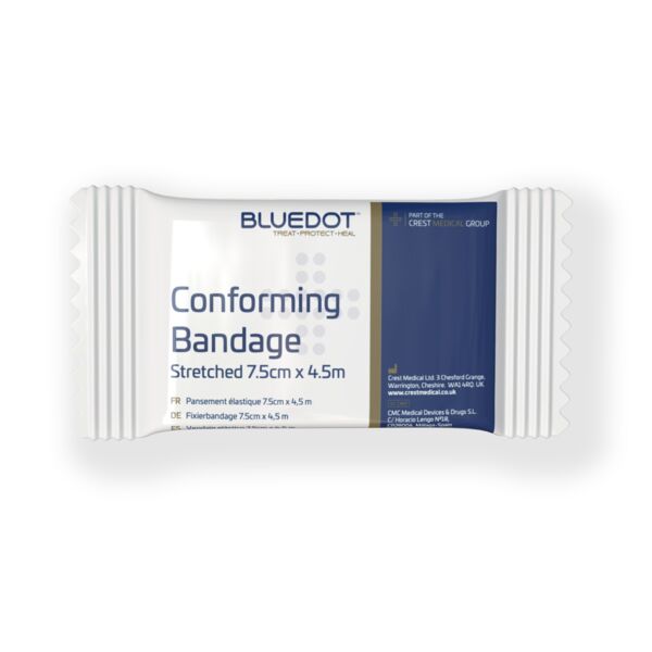 Blue Dot 7.5cm x 4.5m Conforming Bandage (Pack of 20 Bandages) Thumbnail