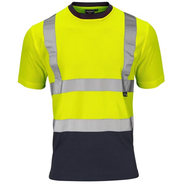 SHV-351491-7 Supertouch Hi Vis 2 Tone Yellow T-Shirt Thumbnail